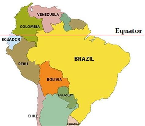 equator south america map.